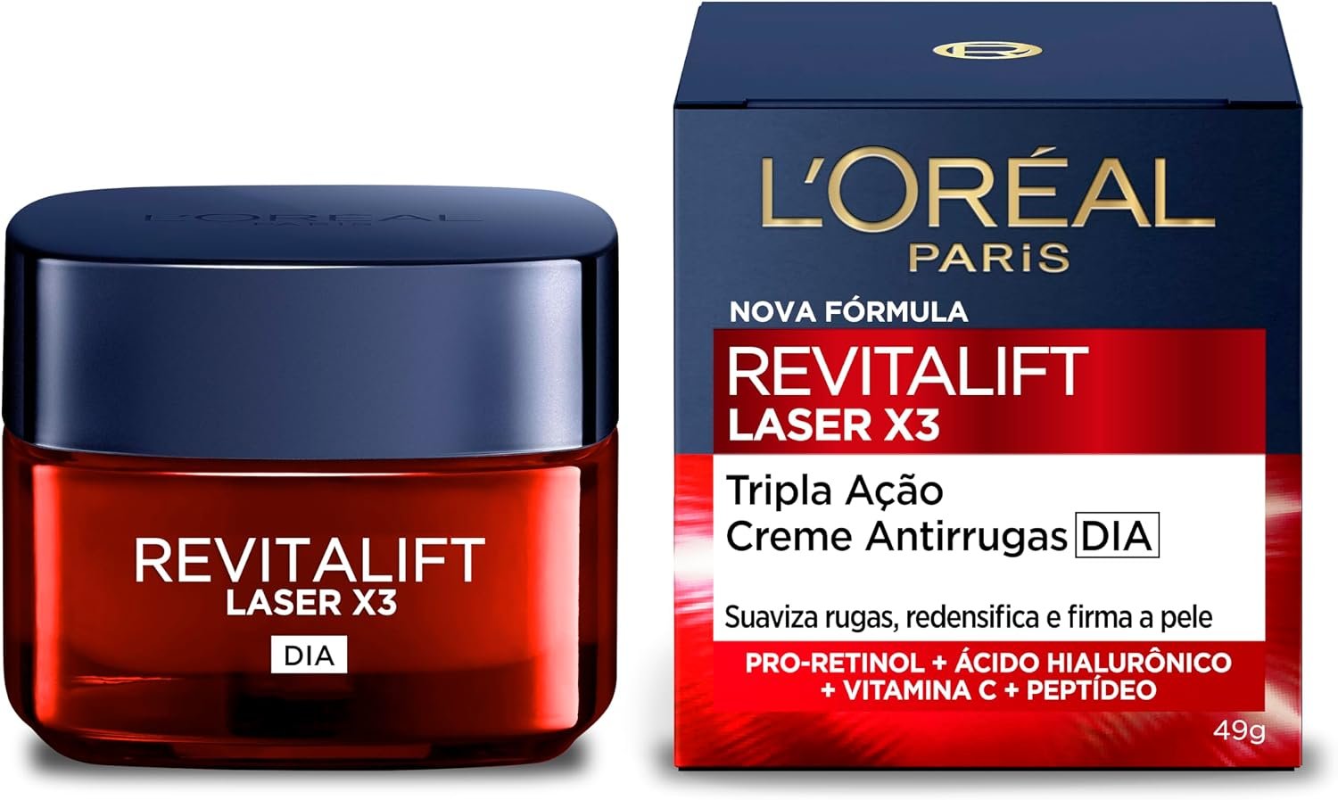 Creme Facial Anti-Idade L'Oréal Revitalift Laser X3